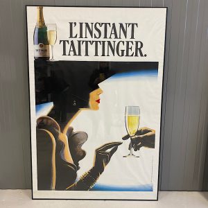 L'Instant Taittinger original plakat fra Bellevue Vintage