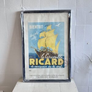 Fransk indrammet Ricard plakat - La Caravelle