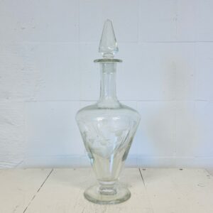 Fransk vinkaraffel i klart glas med prop